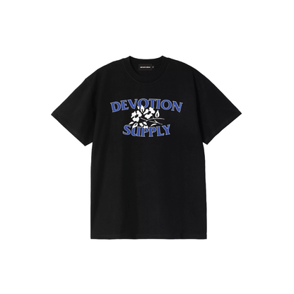 FLOWERS TEE BLACK